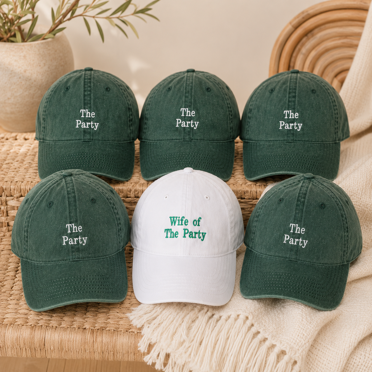 Personalized Bride Squad Baseball Cap for Bachelorette Party