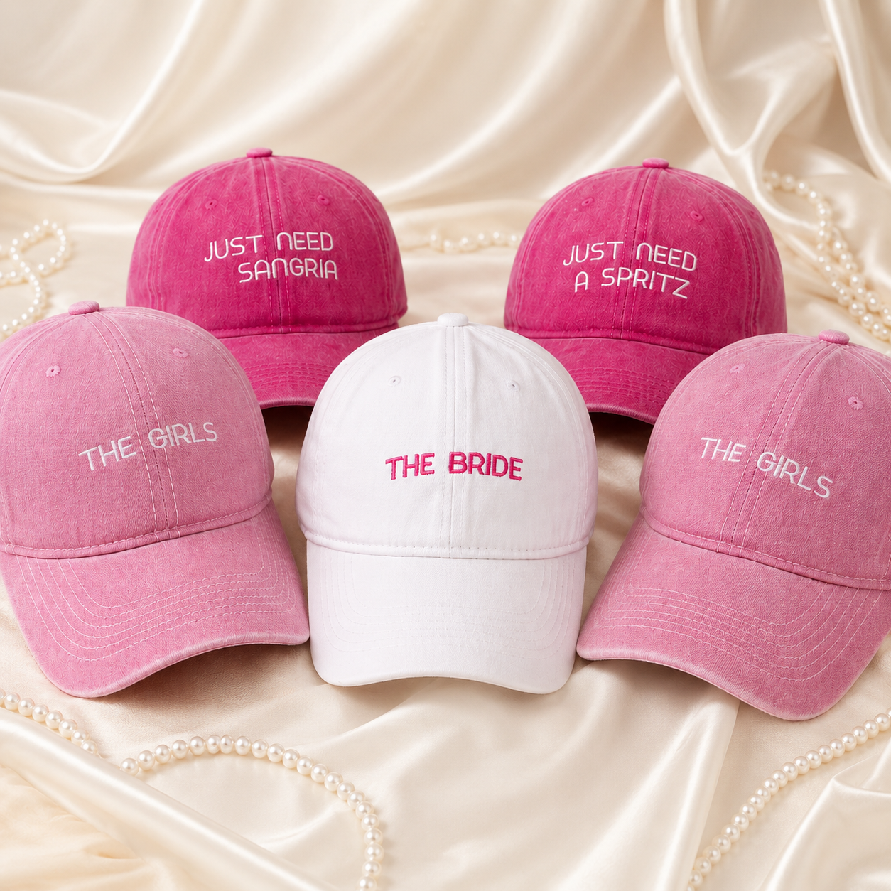 Personalized Bride Squad Baseball Cap for Bachelorette Party