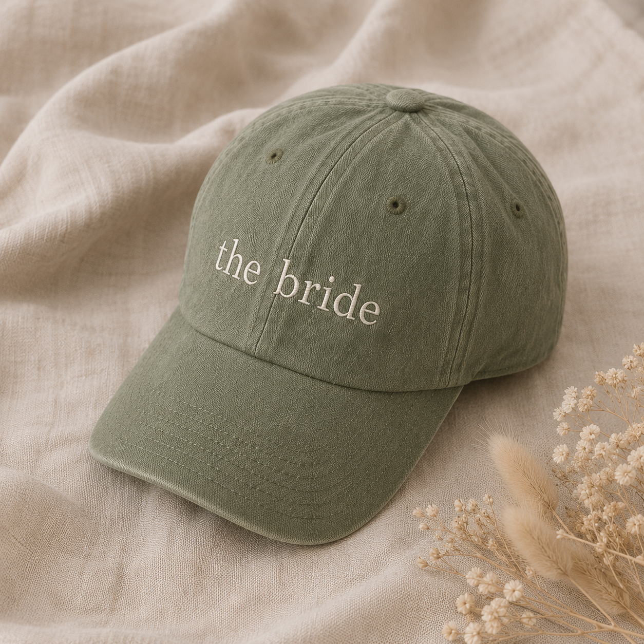 Personalized Bride Squad Cap With Custom Embroidered Style