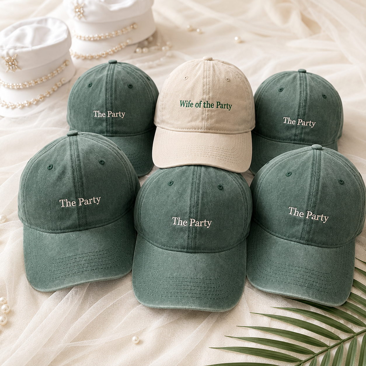 Personalized Bride Squad Cap With Custom Embroidered Style