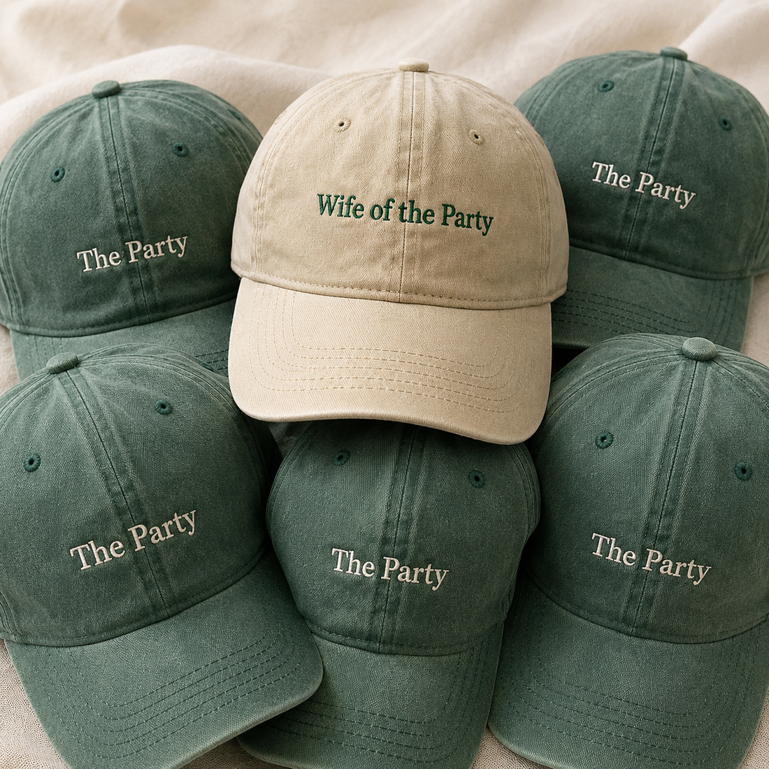 Personalized Bride Squad Cap With Custom Embroidered Style
