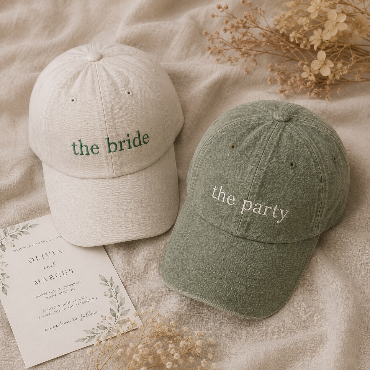 Personalized Bride Squad Cap for Bridal Shower Favor