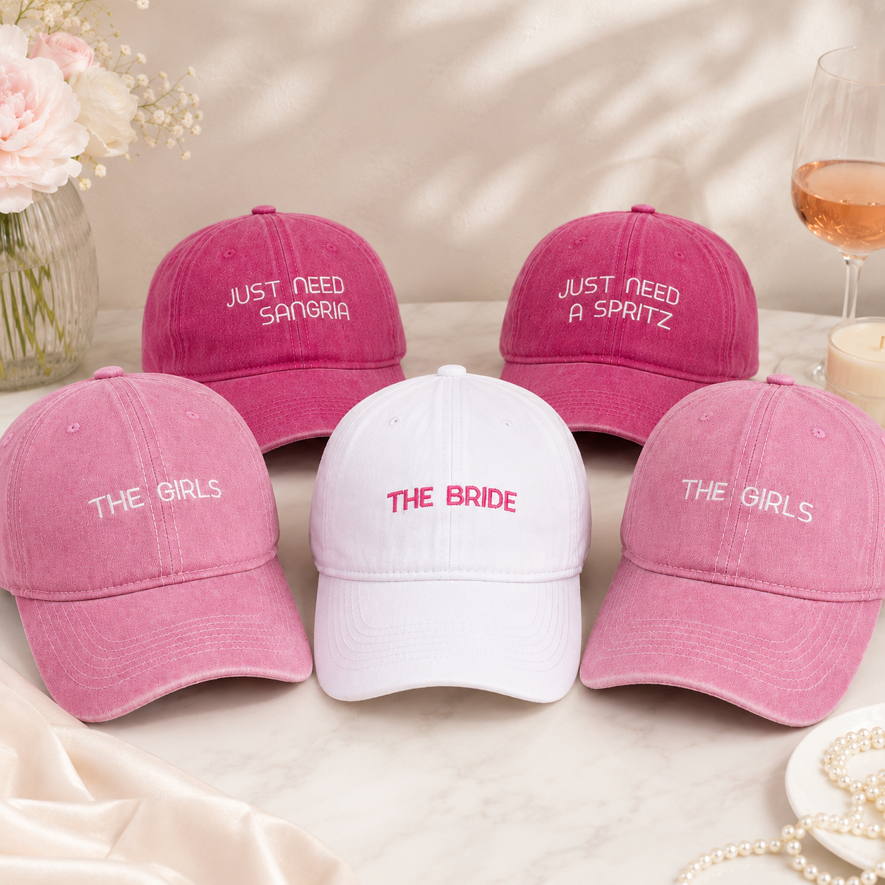 Personalized Bride Squad Cap for Bridal Shower Favor