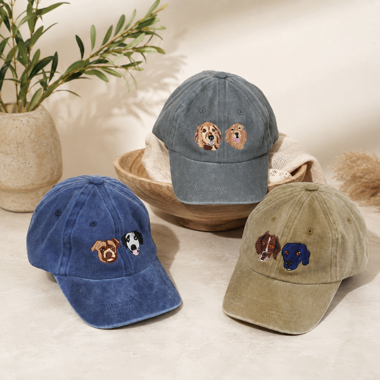 Personalized Cat Dog Hat With Custom Embroidered Pet Photo