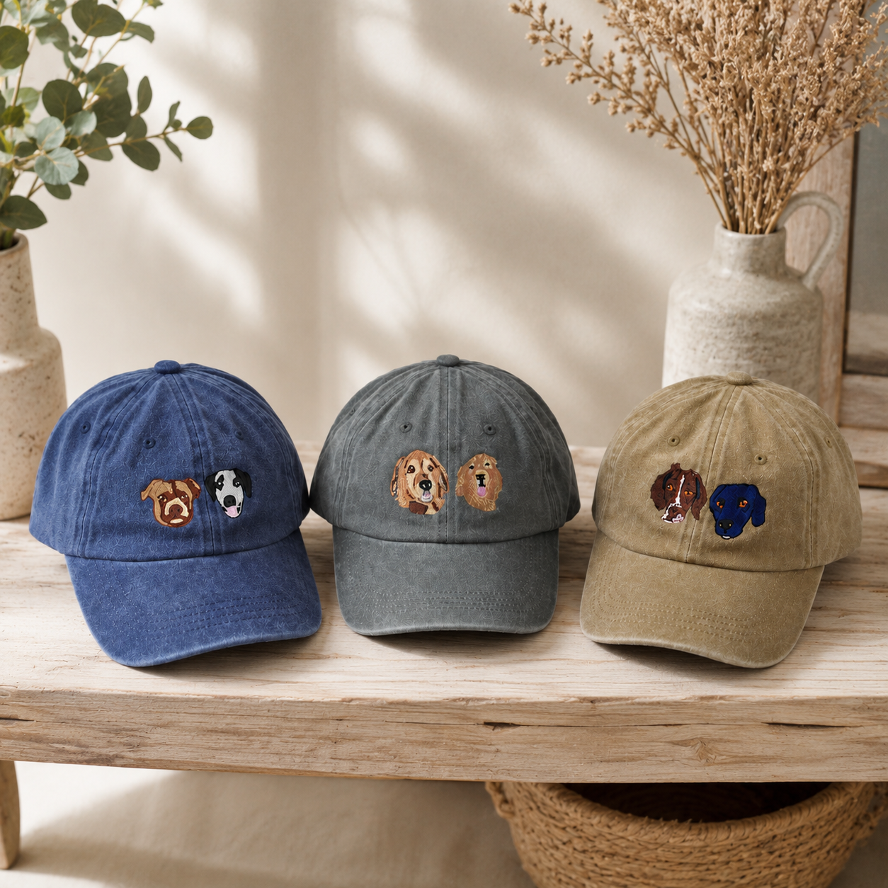 Personalized Cat Dog Hat With Custom Embroidered Pet Photo
