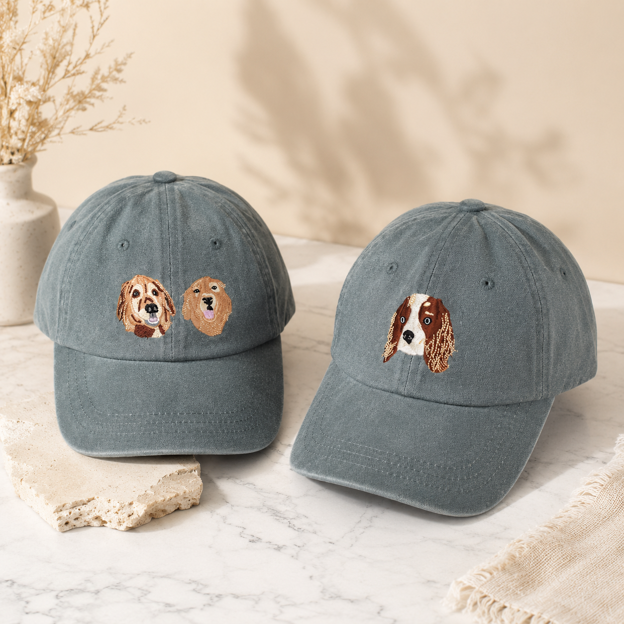 Personalized Cat Dog Hat With Custom Embroidered Pet Photo