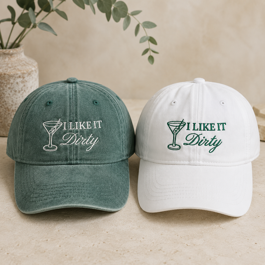 Personalized Dirty Martini Cap for Bachelorette Party Style
