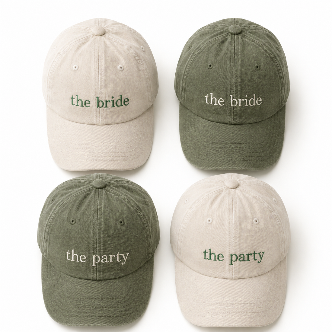 Personalized Embroidered Bride Squad Hat for Wedding Events