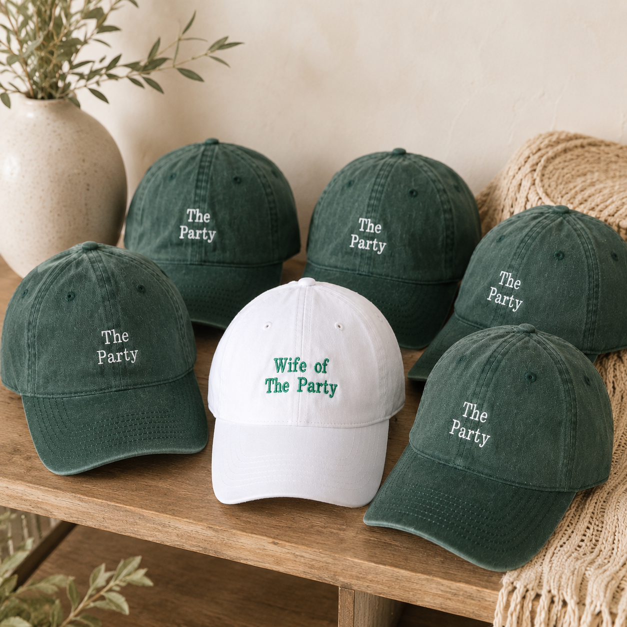 Personalized Embroidered Bride Squad Hat for Wedding Events