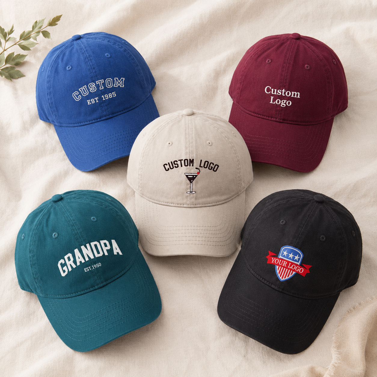 Personalized Embroidered Cap with Logo