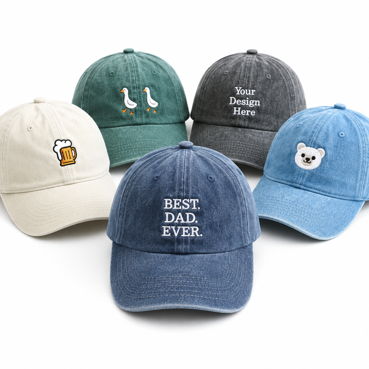 Personalized Embroidered Hat With Custom Logo or Text