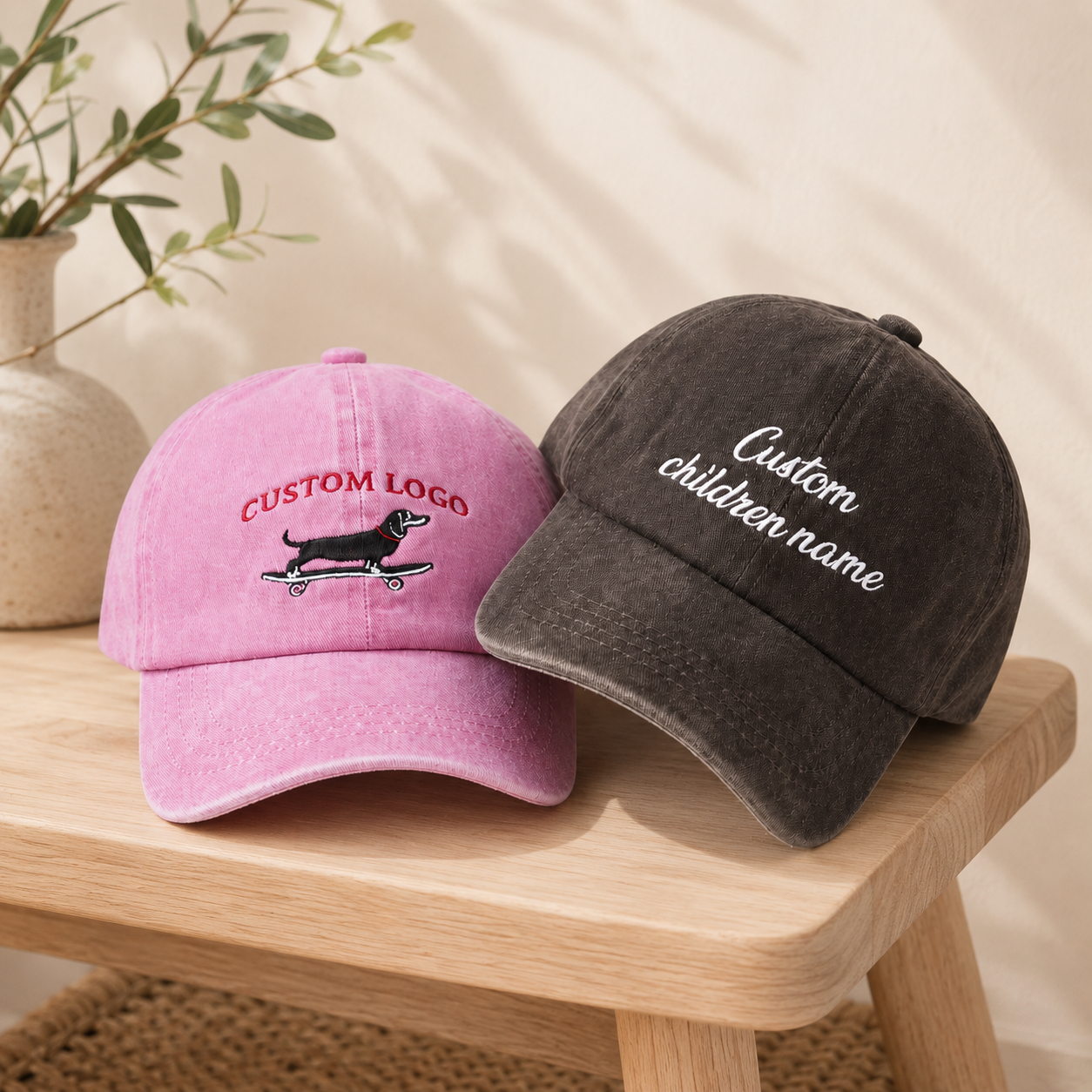 Personalized Embroidered Hat With Custom Logo or Text