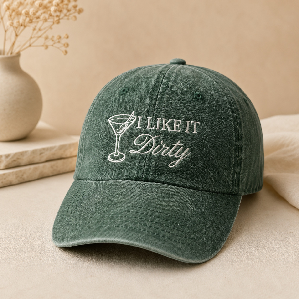 Personalized Embroidered Hat With Custom Logo or Text