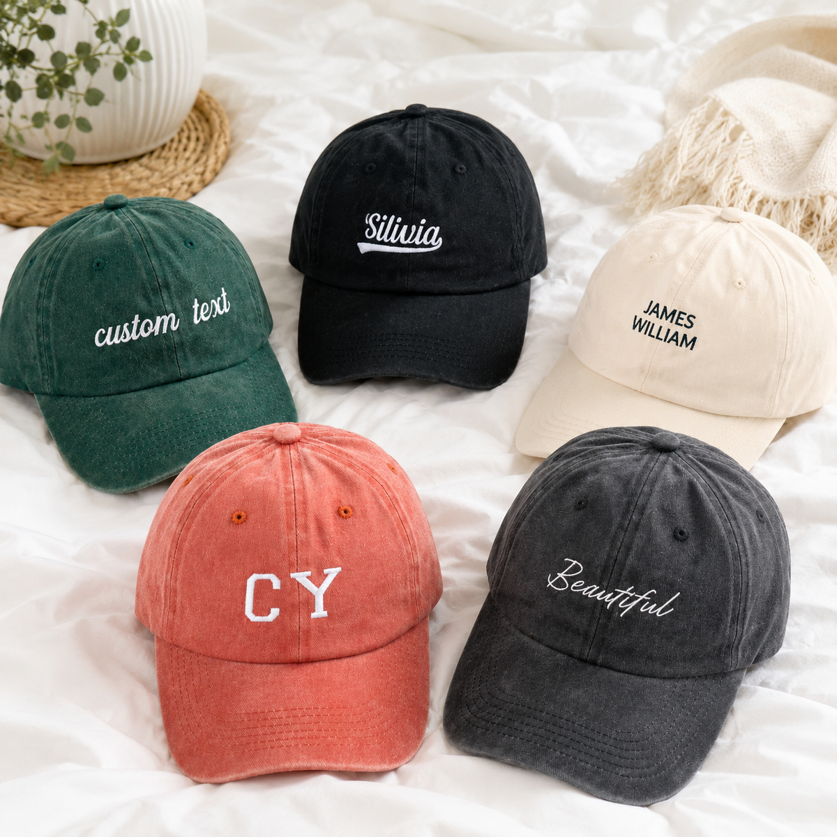 Personalized Embroidered Hat for Club and Wedding Party Gifts