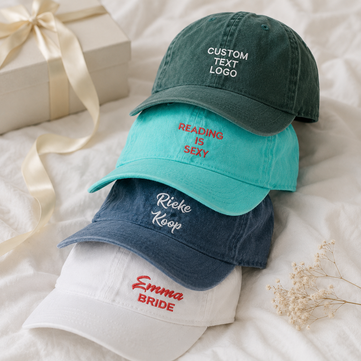Personalized Embroidered Hat for Club and Wedding Party Gifts