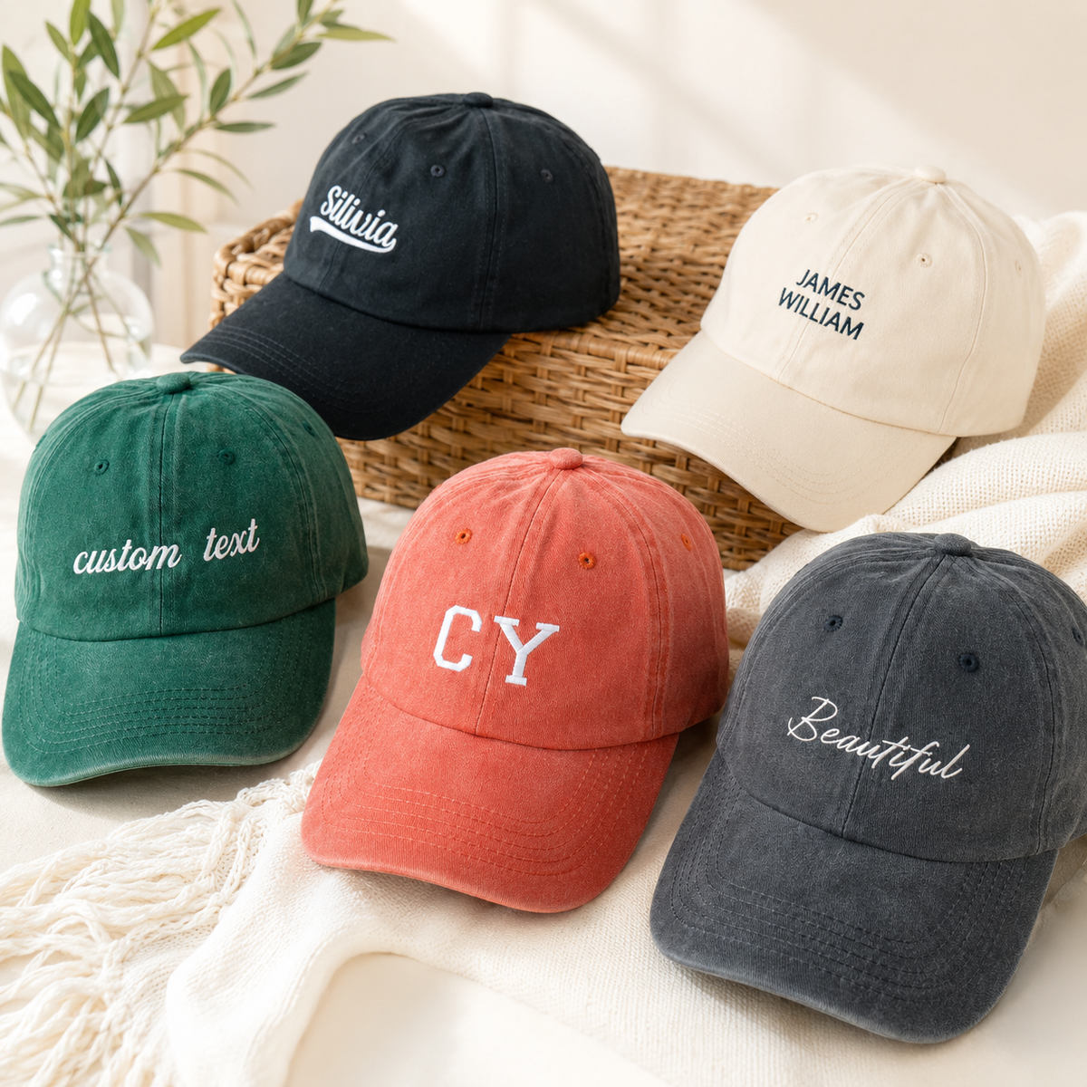 Personalized Embroidered Hat for Club and Wedding Party Gifts