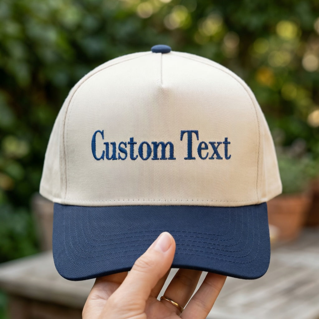 Custom Logo Snapback Hat - Personalized Text Snapback Hat