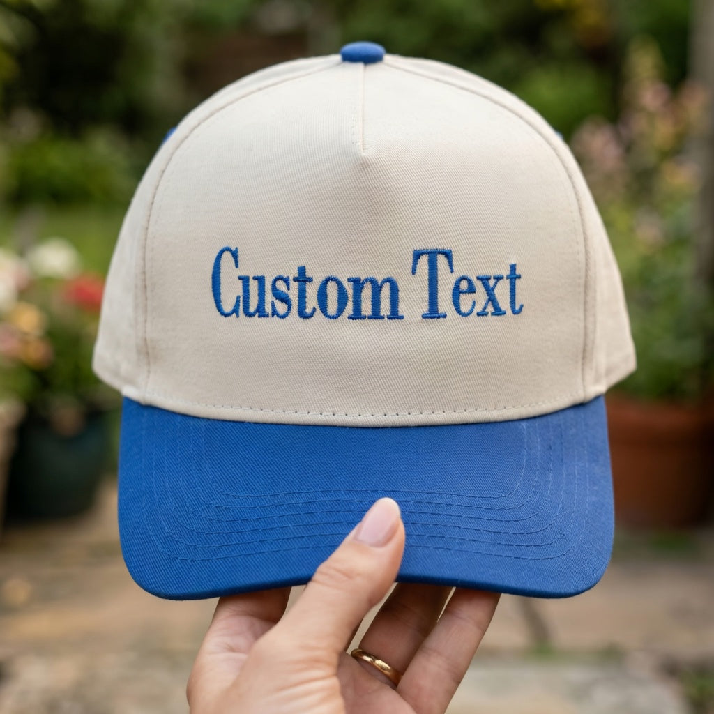 Custom Logo Snapback Hat - Personalized Text Snapback Hat