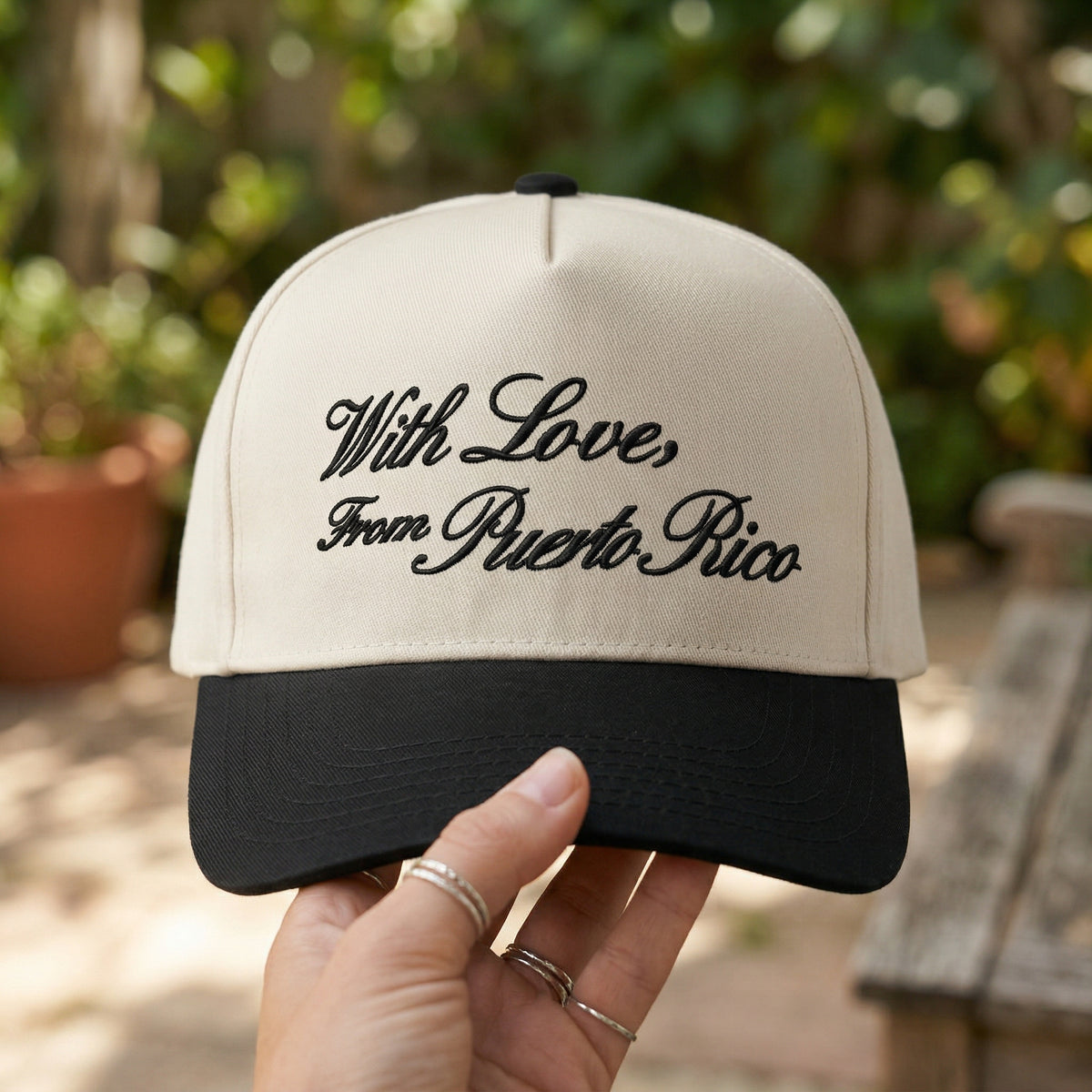 Custom Embroidered Snapback Cap – With Love Personalized Hat