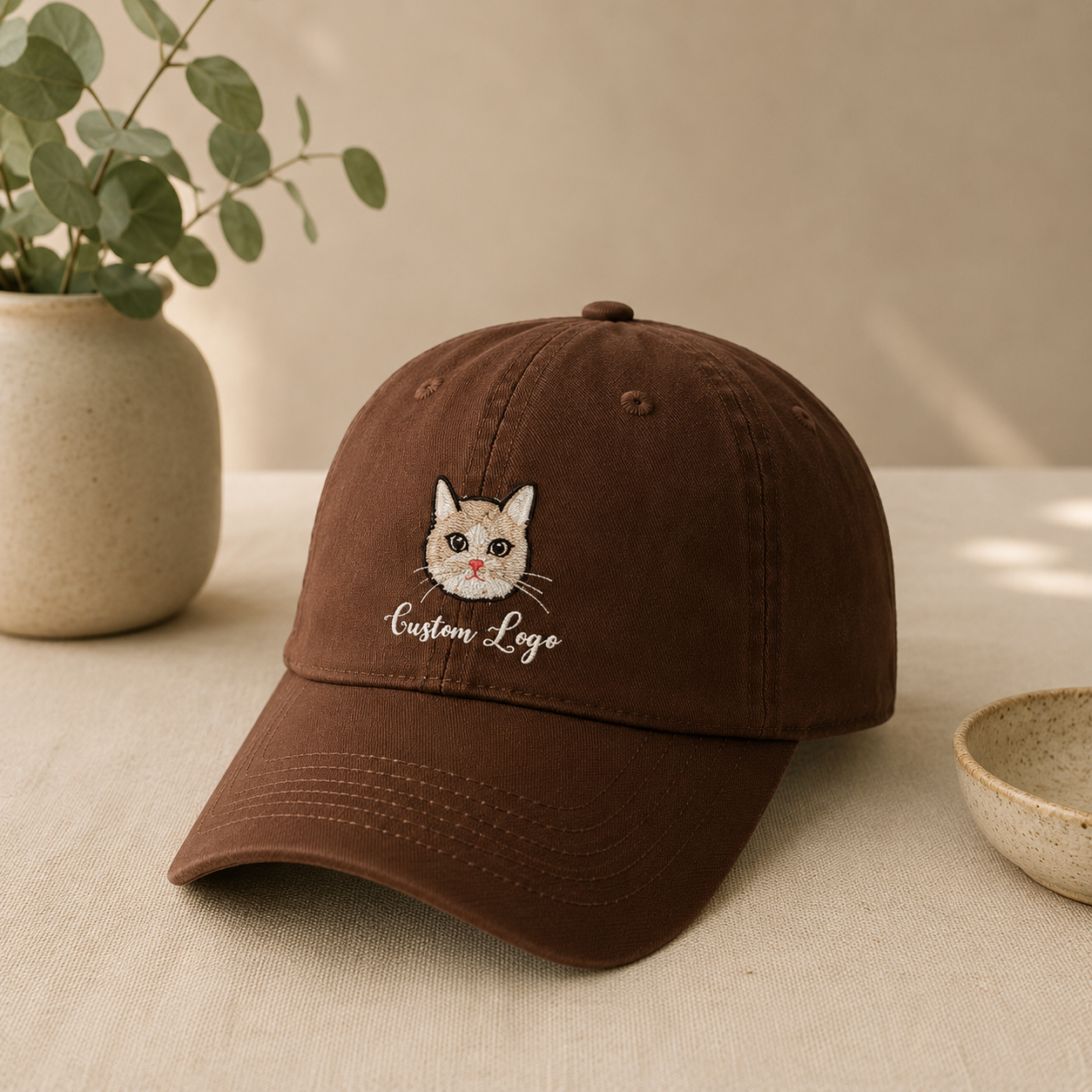 Personalized Embroidered Unisex Hat With Custom Text or Monogram