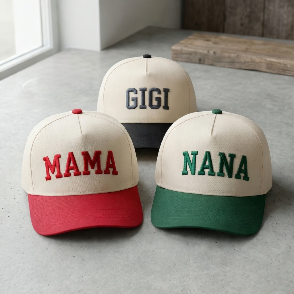 Personalized Mama Nana Snapback Hat - Custom Embroidered Snapback Hat