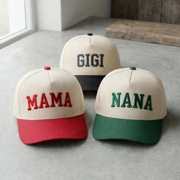 Personalized Mama Nana Snapback Hat - Custom Embroidered Snapback Hat