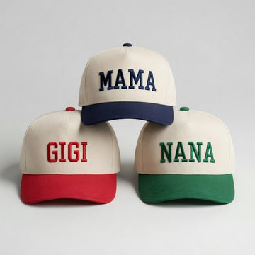 Custom Embroidered Grandma Snapback Hat - Personalized Mama Nana Snapback Hat