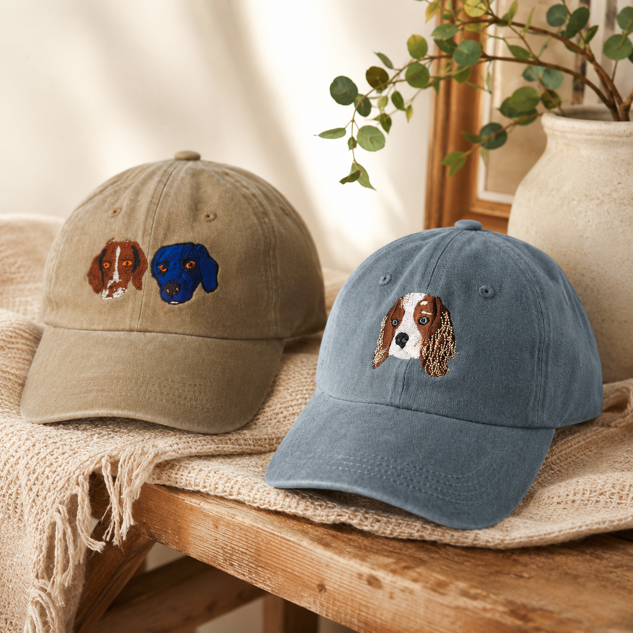Personalized Pet Portrait Baseball Cap From Your Pet Photo