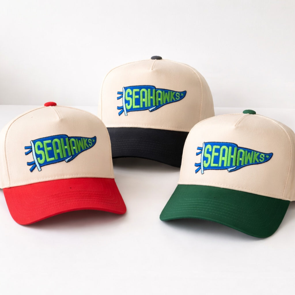 Personalized Snapback Hat – Embroidered Pennant Team Cap