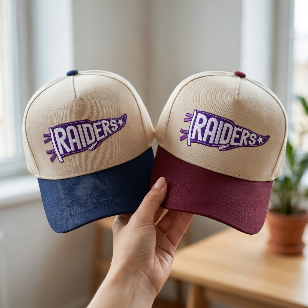Personalized Snapback Hat – Embroidered Pennant Team Cap