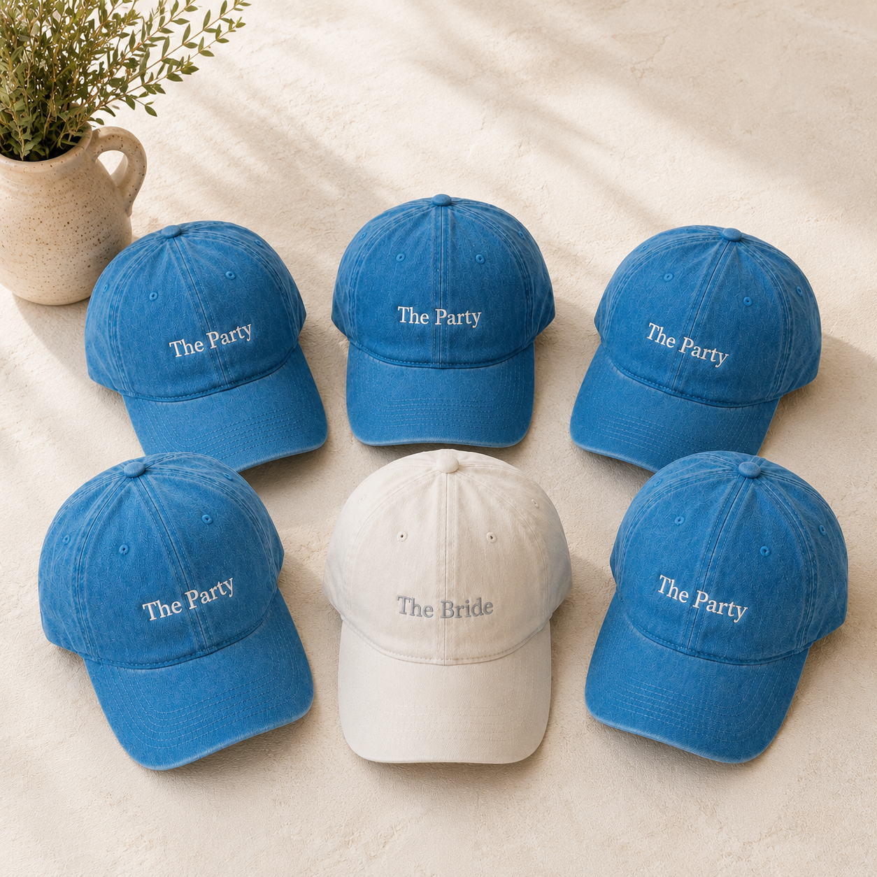 Personalized Team Bride Hat for Bridal Crew and Bach Party