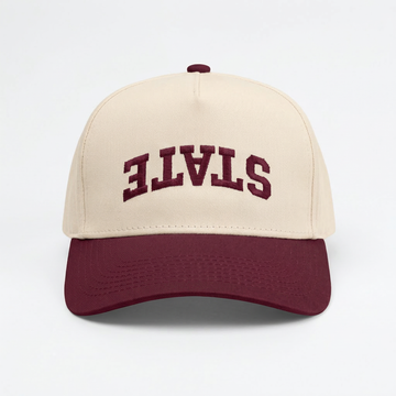 Personalized Upside Down Text Snapback Hat – Embroidered Cap