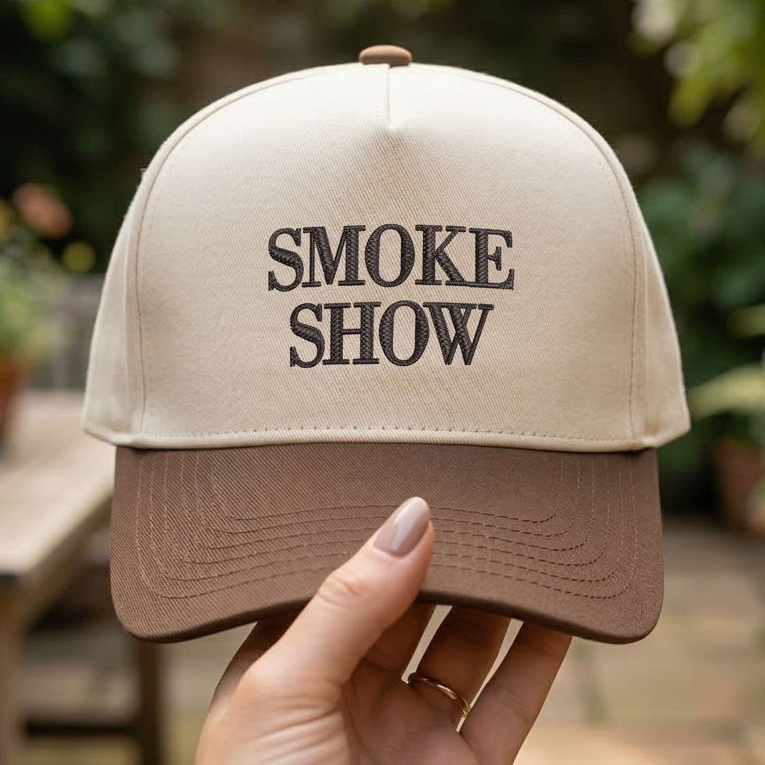 Personalized Snapback Hat Smoke Show Embroidered