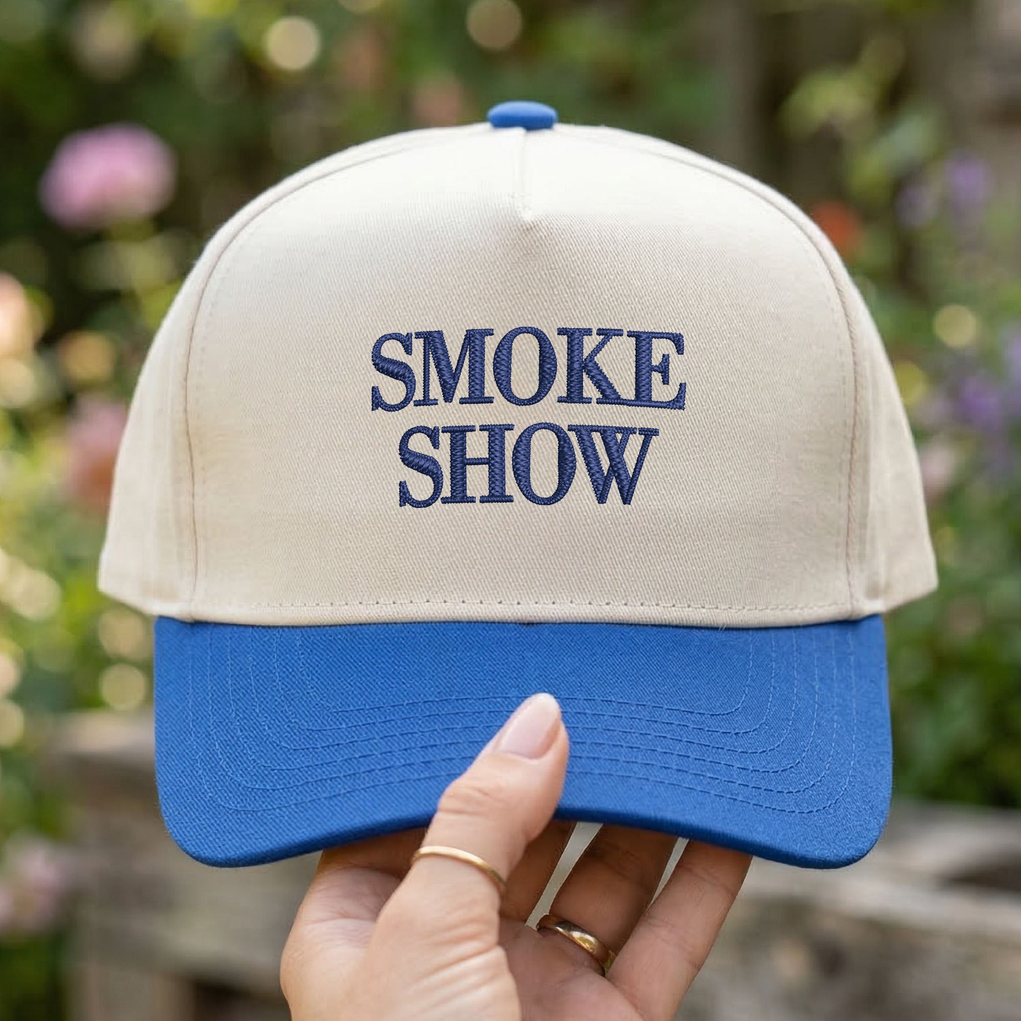 Personalized Snapback Hat Smoke Show Embroidered