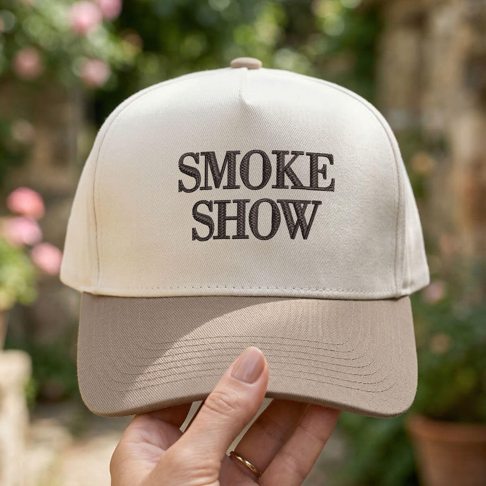 Personalized Snapback Hat Smoke Show Embroidered