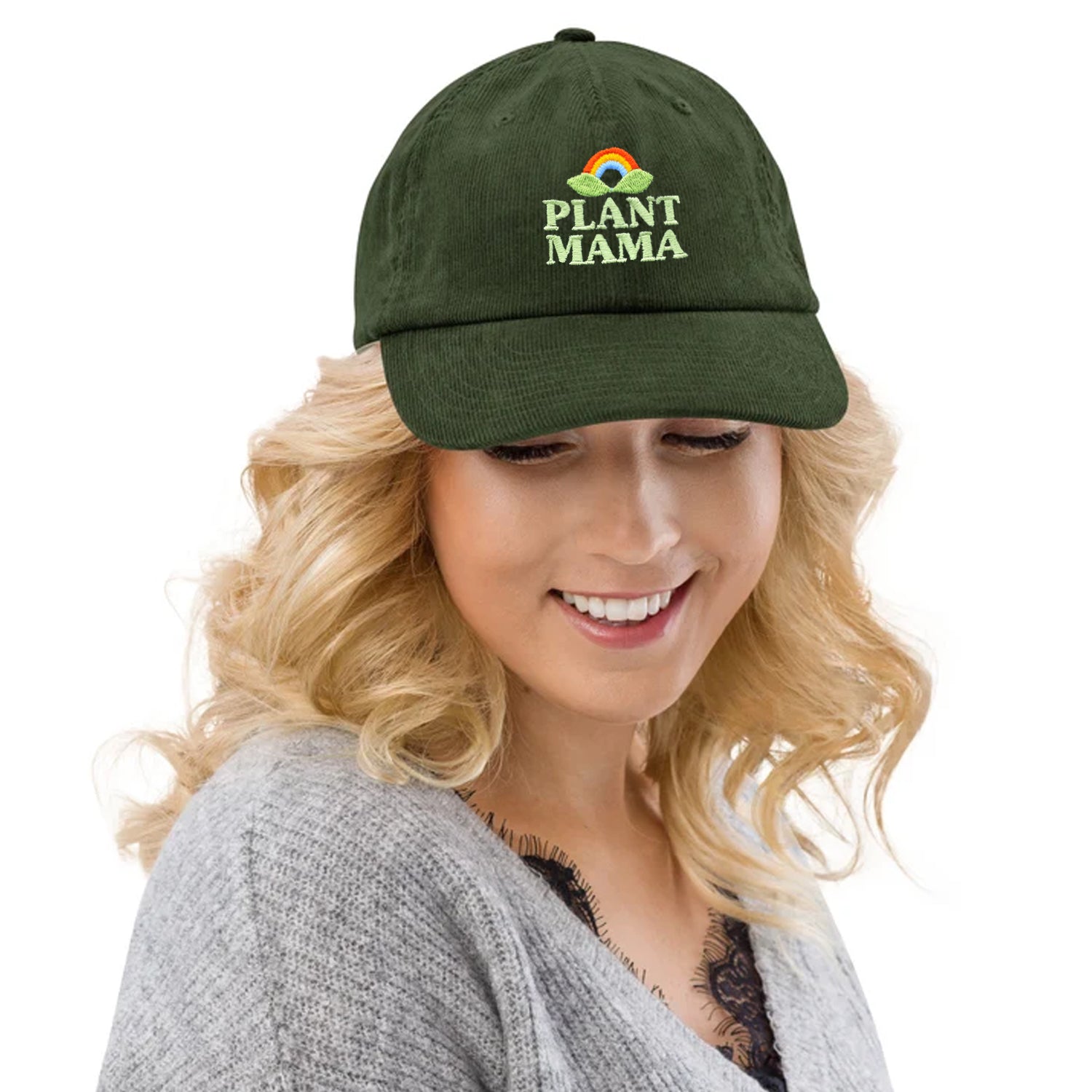 Custom Embroidered Plant Mama Hat