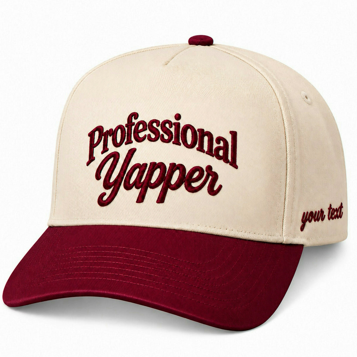 Professional Yapper Hat, Chatty Gen Z Slang Snapback