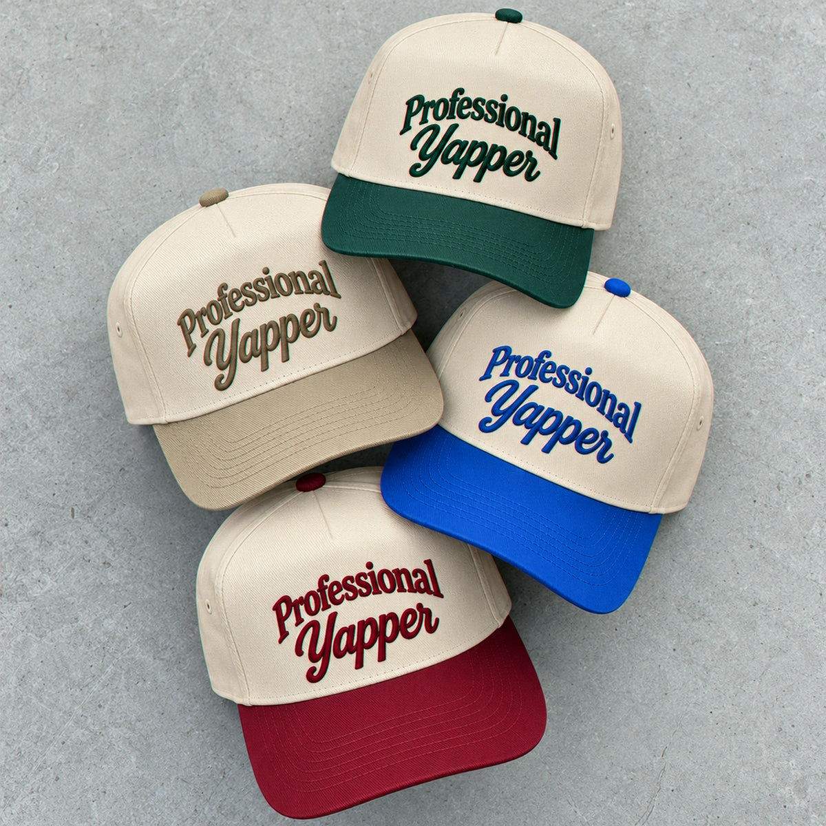 Professional Yapper Hat, Chatty Gen Z Slang Snapback