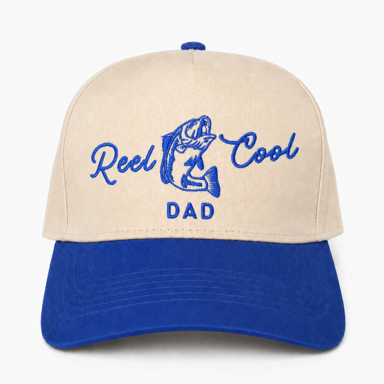 Custom Reel Cool Dad Embroidered Snapback Hat – Fishing Gift for New Dad