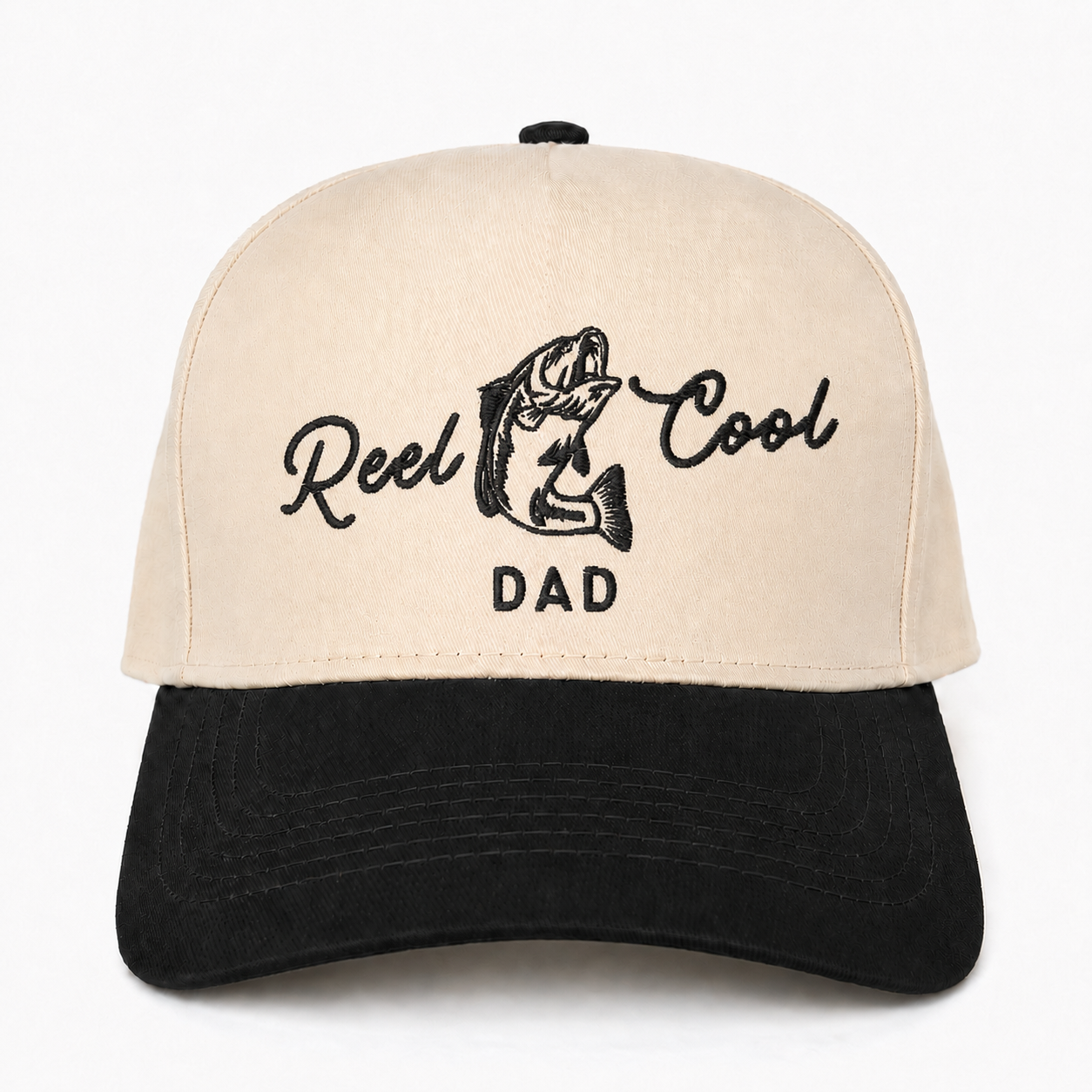 Custom Reel Cool Dad Embroidered Snapback Hat – Fishing Gift for New Dad