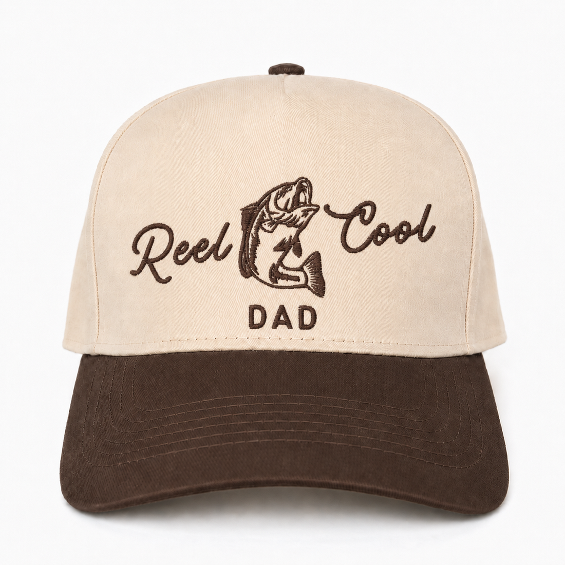 Custom Reel Cool Dad Embroidered Snapback Hat – Fishing Gift for New Dad