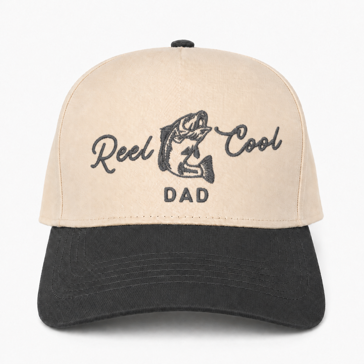 Custom Reel Cool Dad Embroidered Snapback Hat – Fishing Gift for New Dad