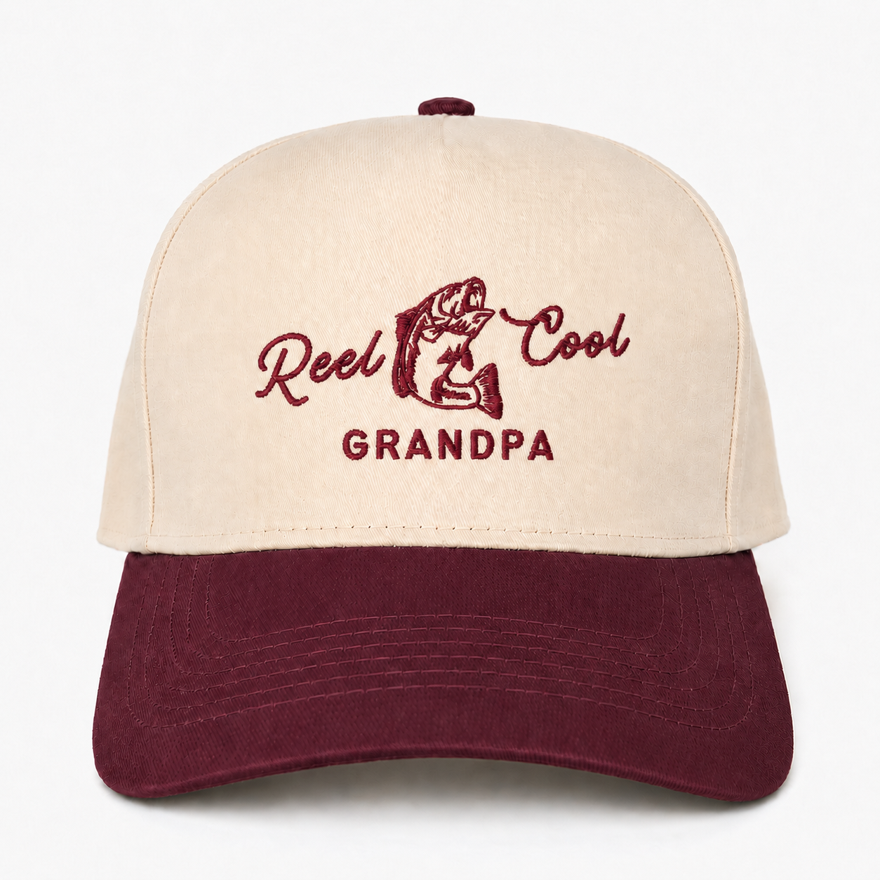 Custom Reel Cool Grandpa Snapback Hat – Funny Fishing Gift for Grandpa