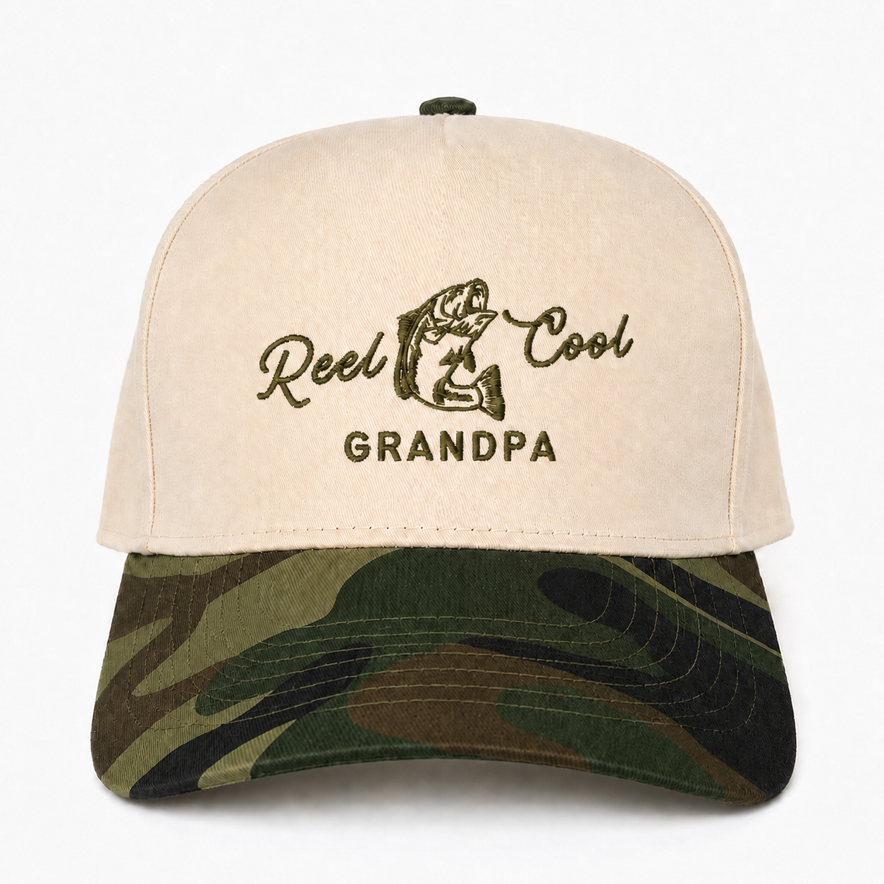 Custom Reel Cool Grandpa Snapback Hat – Funny Fishing Gift for Grandpa