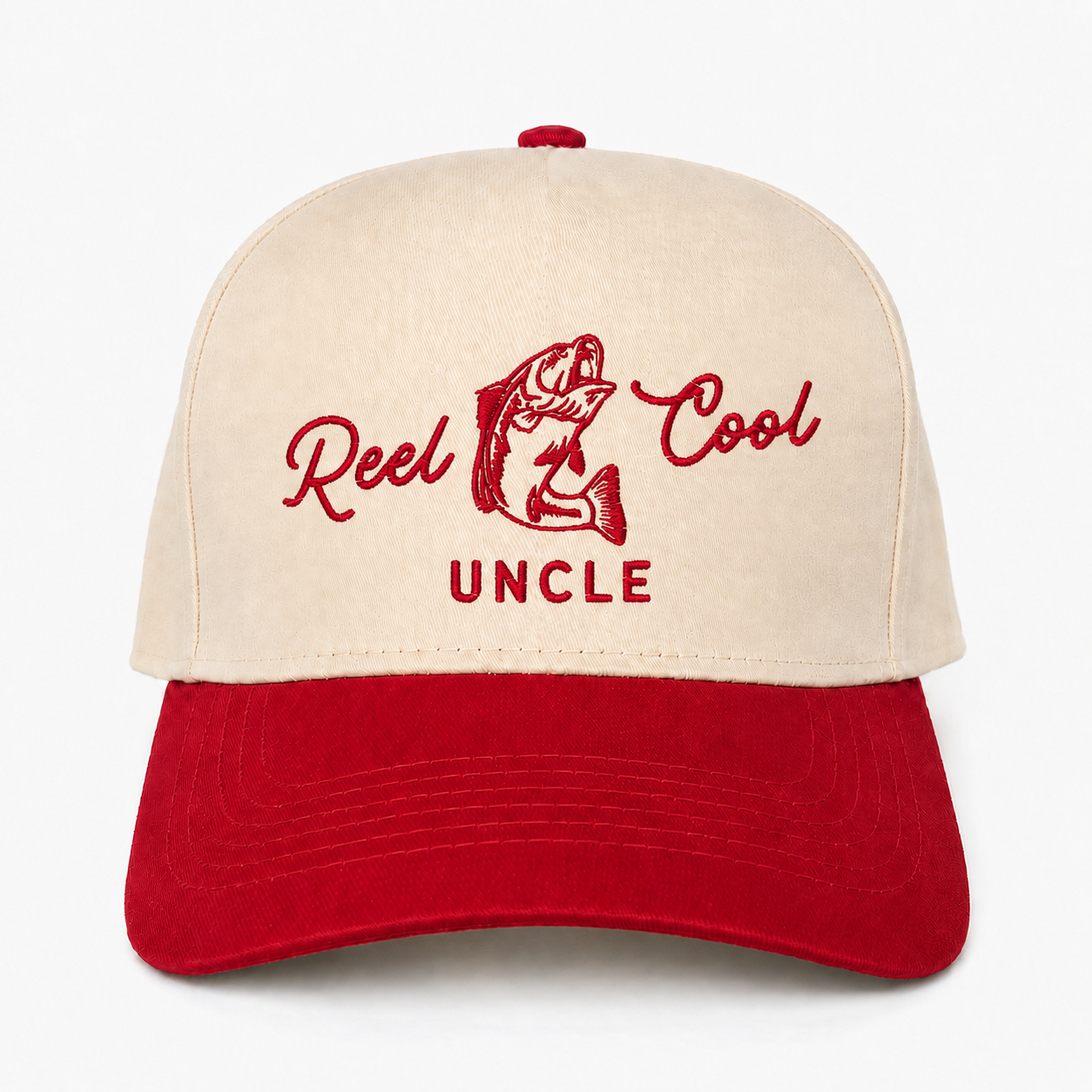 Custom Reel Cool Uncle Embroidered Snapback Hat – Funny Fishing Gift for Uncle