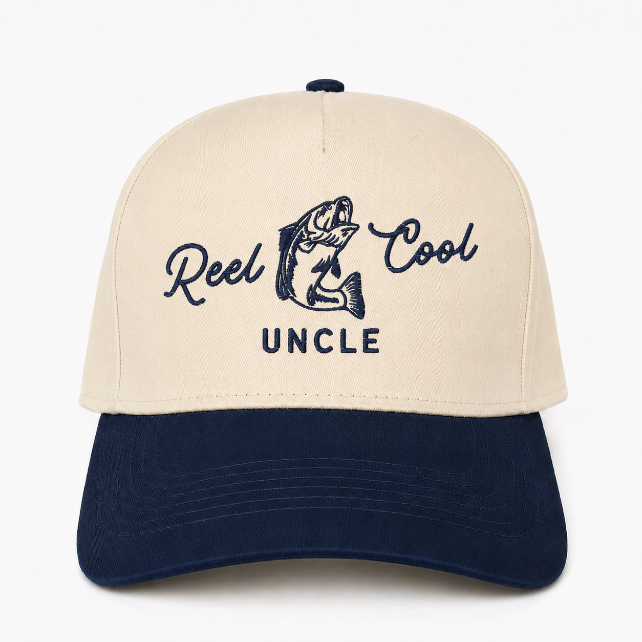 Custom Reel Cool Uncle Embroidered Snapback Hat – Funny Fishing Gift for Uncle