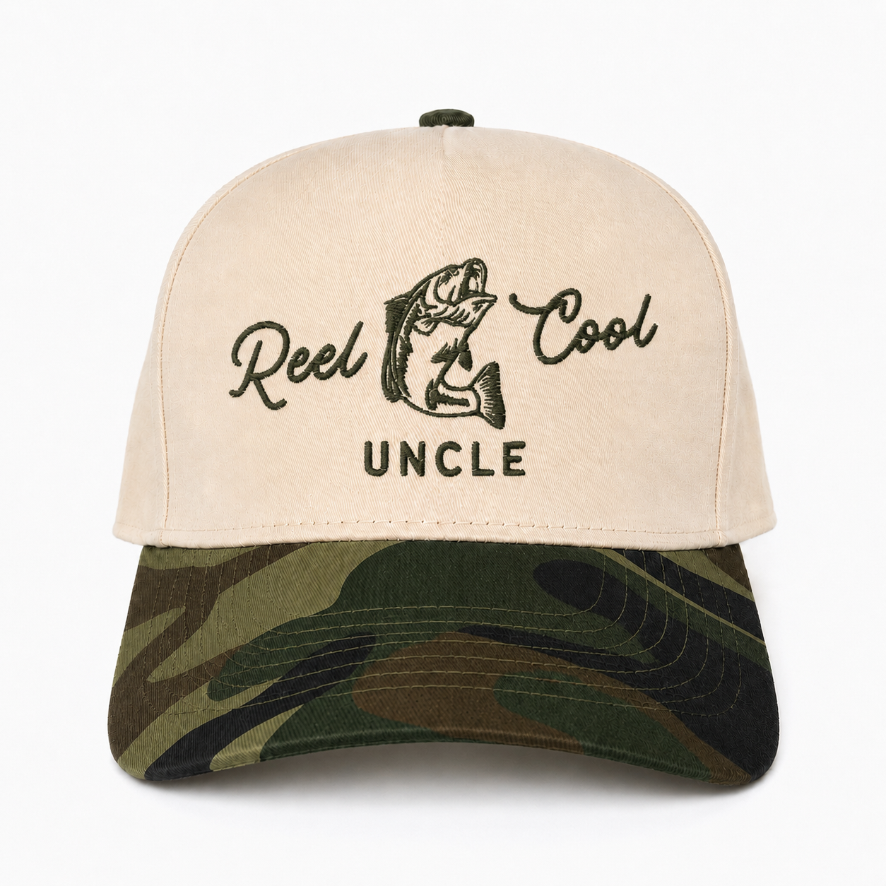 Custom Reel Cool Uncle Embroidered Snapback Hat – Funny Fishing Gift for Uncle
