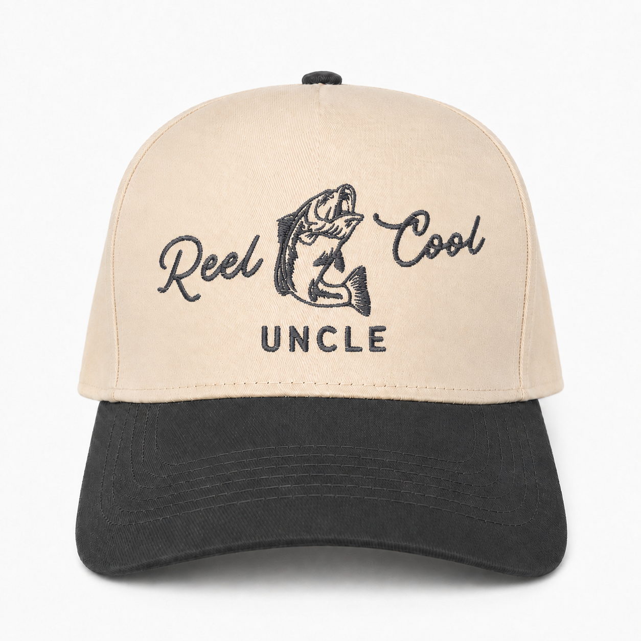 Custom Reel Cool Uncle Embroidered Snapback Hat – Funny Fishing Gift for Uncle
