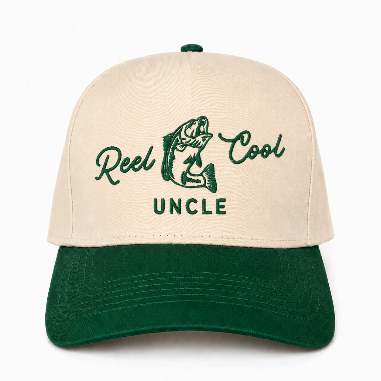 Custom Reel Cool Uncle Embroidered Snapback Hat – Funny Fishing Gift for Uncle