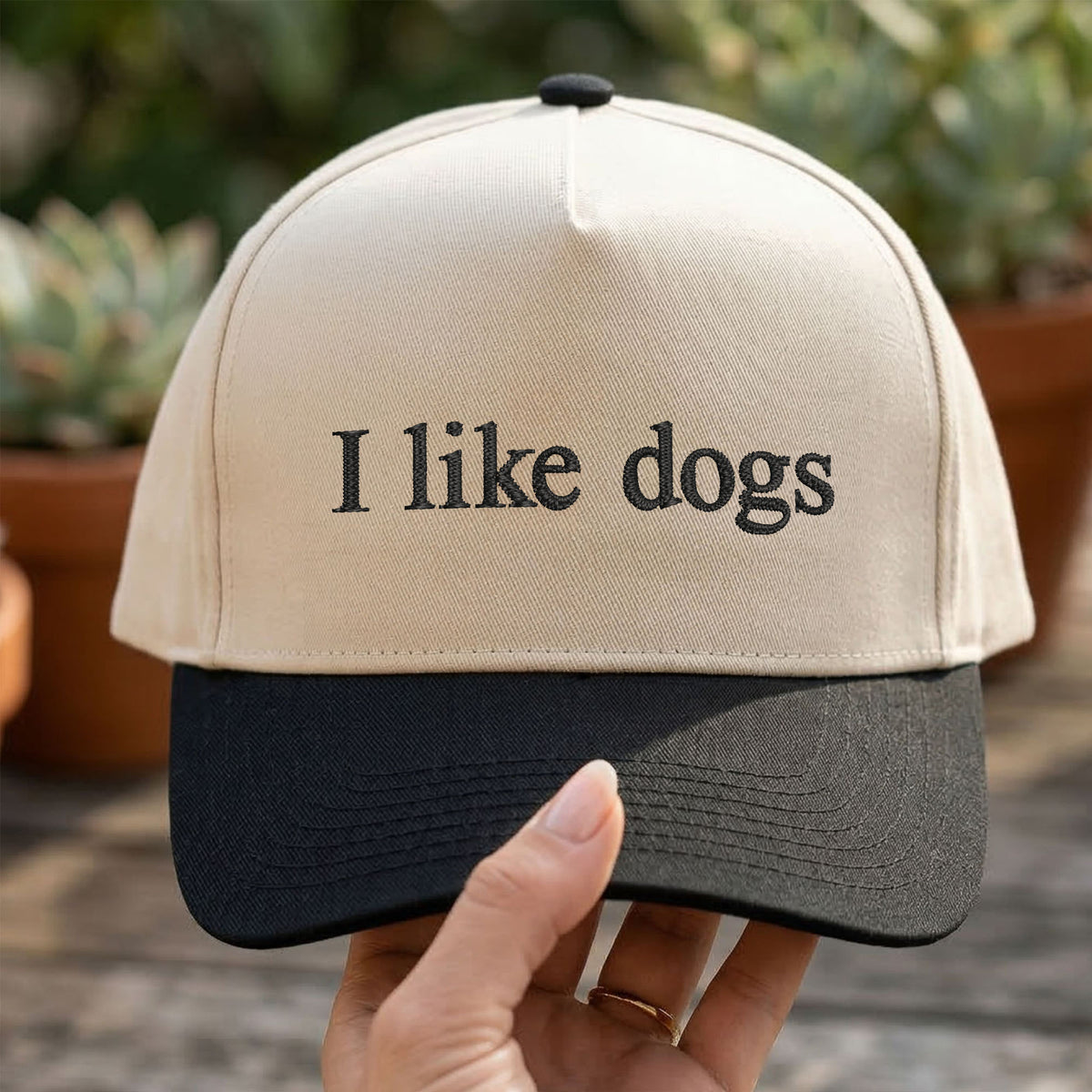 Custom Embroidered I Like Dogs Snapback Hat